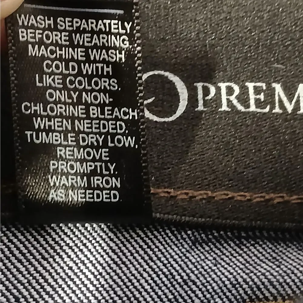 Cato Premium Women's Denim Jeans Size 6 Blue Straight Dark Wash Western Cowgirl - Picture 6 of 7